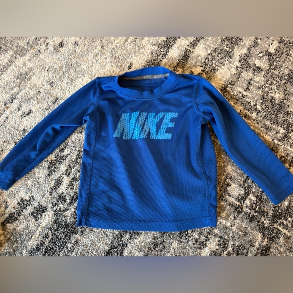Nike Royal Blue Crew Neck Shirt Kids 3T